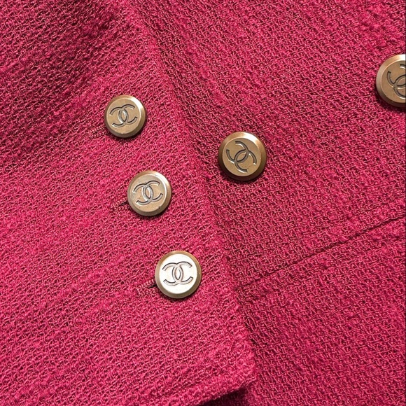 Chanel Burgundy Blazer Jacket - Picture 6 of 16